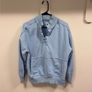 Light Blue Pullover Sweatshirt